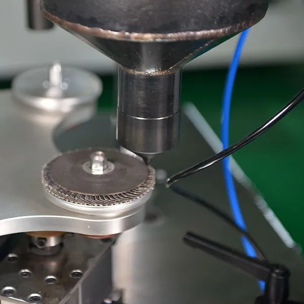 china Flap Disc Back Glue Machine